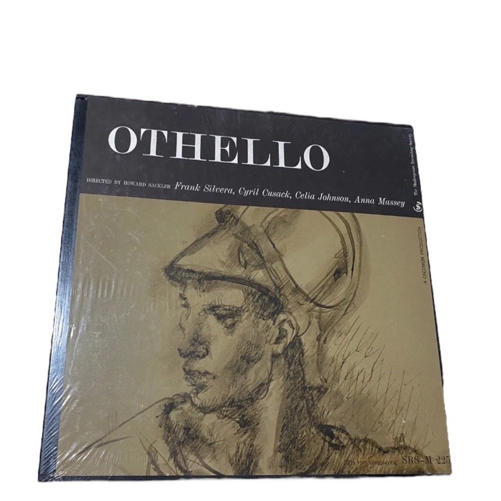 Rare Vintage 60’s Othello Shakespeare Audio Play Sackler Silvera LP Vinyl Record